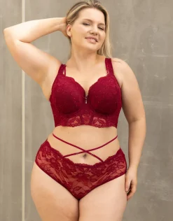 BH True Glam bordeaux + BH-Kette Jewel*SugarShape New