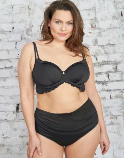 Bikini-High-Waist-Panty Valencia black*SugarShape Hot