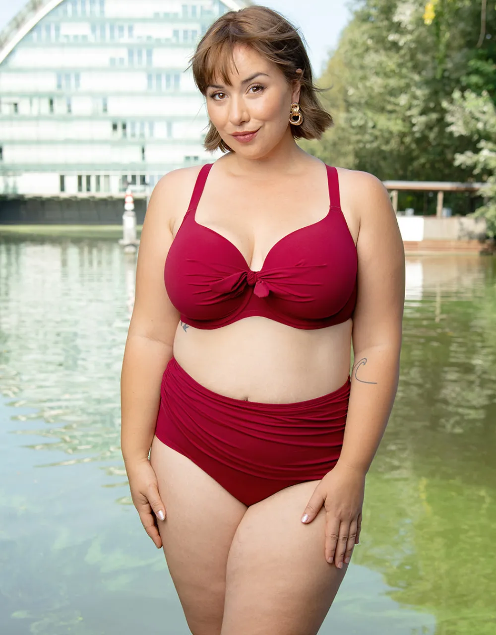 Bikini-High-Waist-Panty Valencia cherry*SugarShape Best