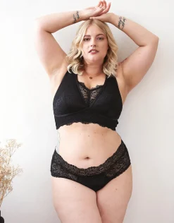 Bralette Eliana Satin black*SugarShape Online