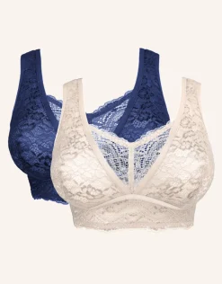 Bralette-Set 2x Eliana marine/pale*SugarShape