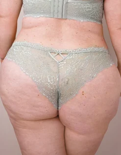 Brazilian-Slip Eliana Satin sagegrey*SugarShape Outlet