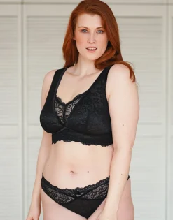 Brazilian-Slip Eliana Velvet black*SugarShape New