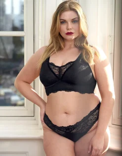 Brazilian-Slip Eliana Velvet black*SugarShape New