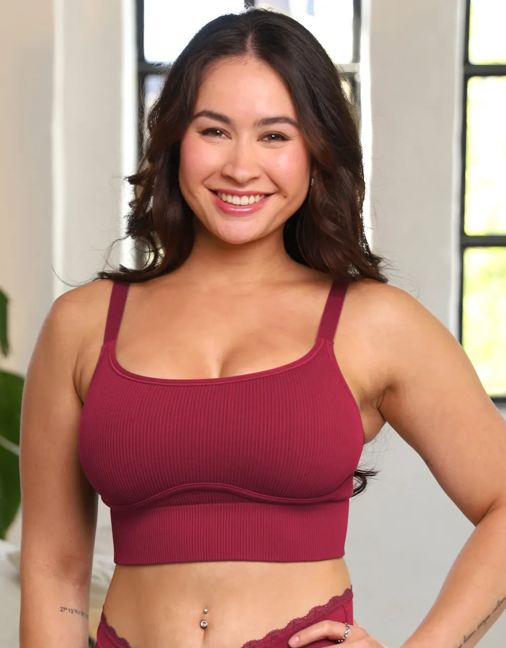 Bustier-Set 2x Freeda bordeaux*SugarShape