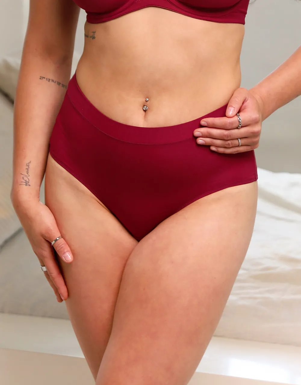 High-Panty Cozy Basic bordeaux*SugarShape Online