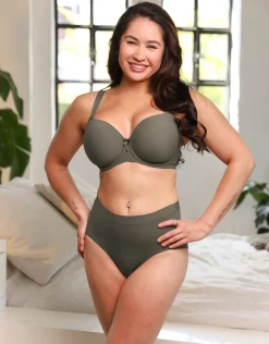 High-Panty Cozy Basic olive*SugarShape Discount