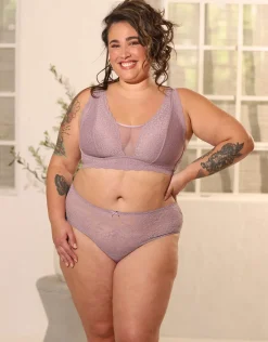 High-Panty Lace Basic violetgrey*SugarShape New