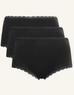 High-Panty-Set 3x Basic black*SugarShape