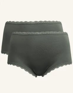 High-Panty-Set 2x Basic olive*SugarShape