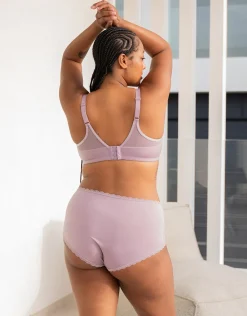 High-Panty-Set 2x Basic violetgrey*SugarShape Clearance