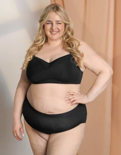 High-Panty-Set 2x Cozy Basic black*SugarShape Clearance