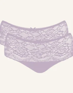 High-Panty-Set 2x Lace Basic violetgrey*SugarShape New