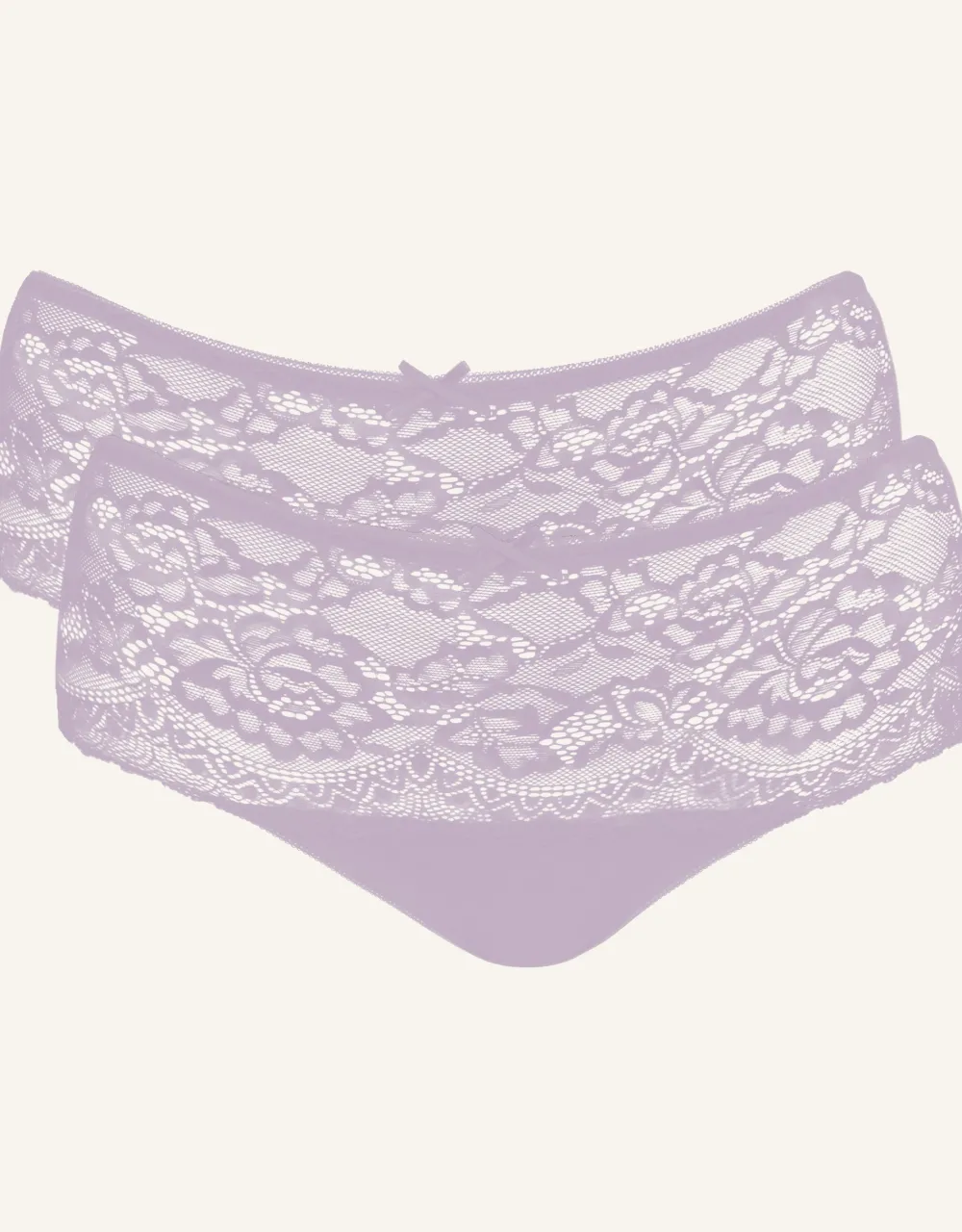 High-Panty-Set 2x Lace Basic violetgrey*SugarShape New