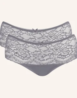 High-Panty-Set 2x Lace Basic grey*SugarShape Sale