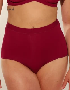 High-Waist-Panty Cozy Basic bordeaux*SugarShape