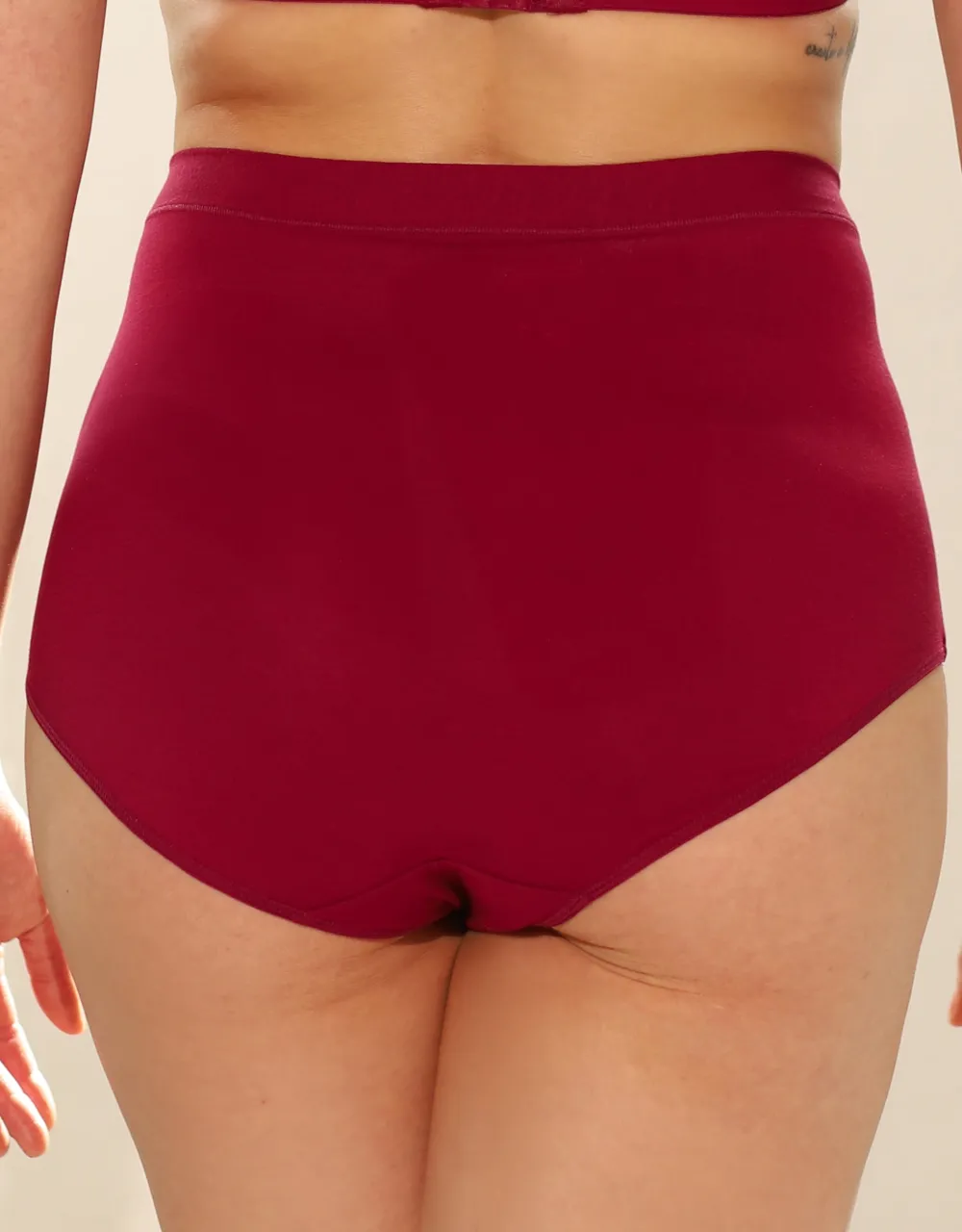 High-Waist-Panty-Set 2x Cozy Basic bordeaux*SugarShape New