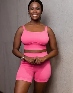 High-Waist-Shorts Freeda flamingo*SugarShape Hot