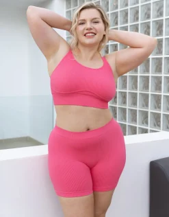 High-Waist-Shorts Freeda flamingo*SugarShape Hot