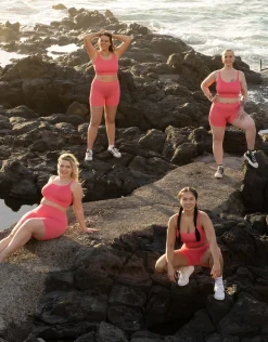 High-Waist-Shorts Freeda flamingo*SugarShape Hot