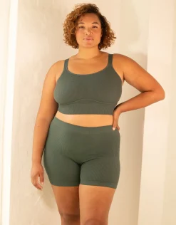 High-Waist-Shorts Freeda olive*SugarShape Hot