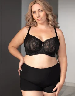 High-Waist-Shorts-Set 2x Basic black*SugarShape Discount