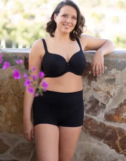 High-Waist-Shorts-Set 2x Basic black*SugarShape Discount