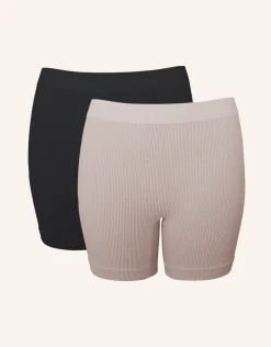 High-Waist-Shorts-Set 2x Freeda black/sand*SugarShape