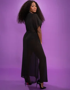 Kleid Sheer transparent black*SugarShape Clearance