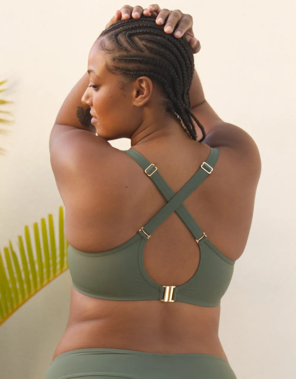 Schalen-Bikini-Top Valencia olive*SugarShape Clearance