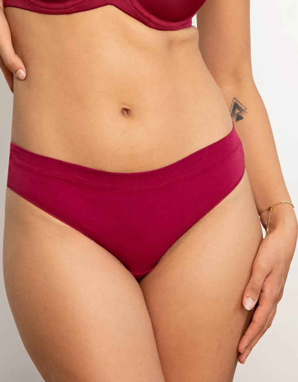 String-Set 2x Cotton Basic bordeaux*SugarShape