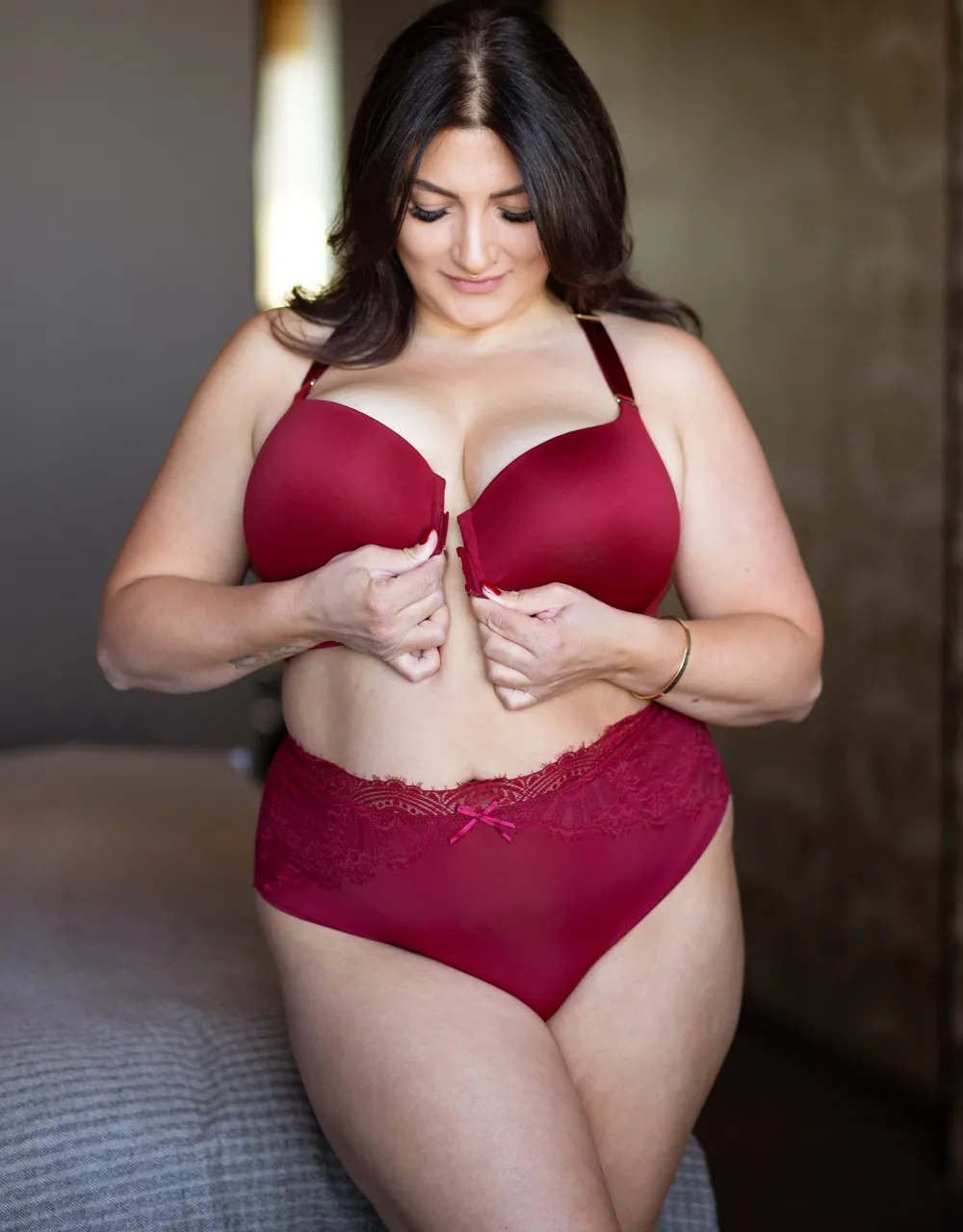 Vorderverschluss-BH Pure Luxe bordeaux*SugarShape Clearance