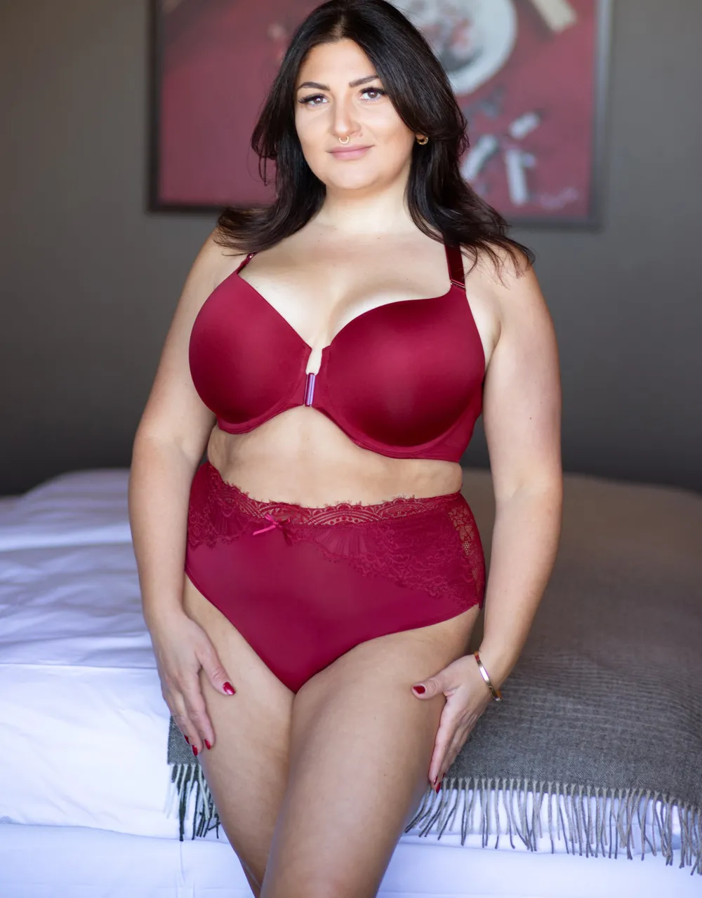 Vorderverschluss-BH Pure Luxe bordeaux*SugarShape Clearance
